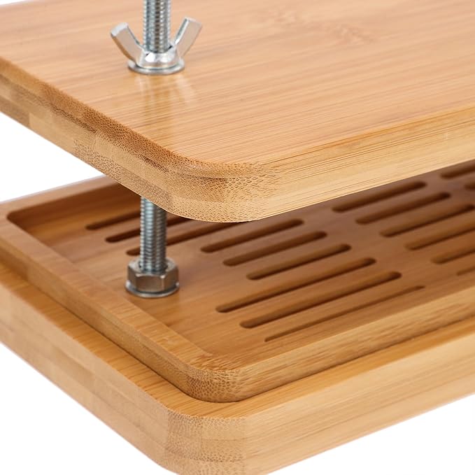 VICASKY Tofu Press and Drainer with 3-layer Drip Tray, 26x15cm Bean Curd Making Tool for Homemade Tofu, Adjustable Pressure Kitchen Mold for Household Use