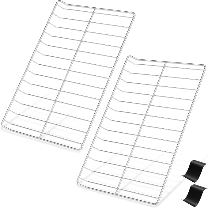 2 Pack Upgraded 304 Stainless Steel WPW10179152 W10179152 Oven Rack Compatible with Kitchen-Aid,Maytag and Whirlpool Range Oven Wire Rack W10439248 EAP11749669 Gas Range Oven Rack w/Oven Rack Liner