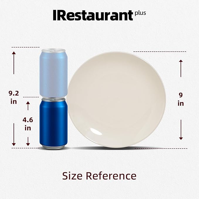 Stoneware Coupe Commercial Grade Dinnerware, Ivory, Plate 9", Case of 24