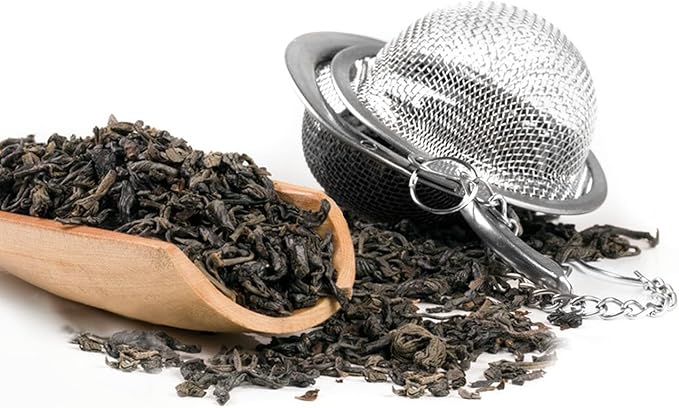 Fu Store 2pcs Stainless Steel Mesh Tea Ball 2.7 inches Tea Strainers Teas Infuser Strainer Filters for Teas