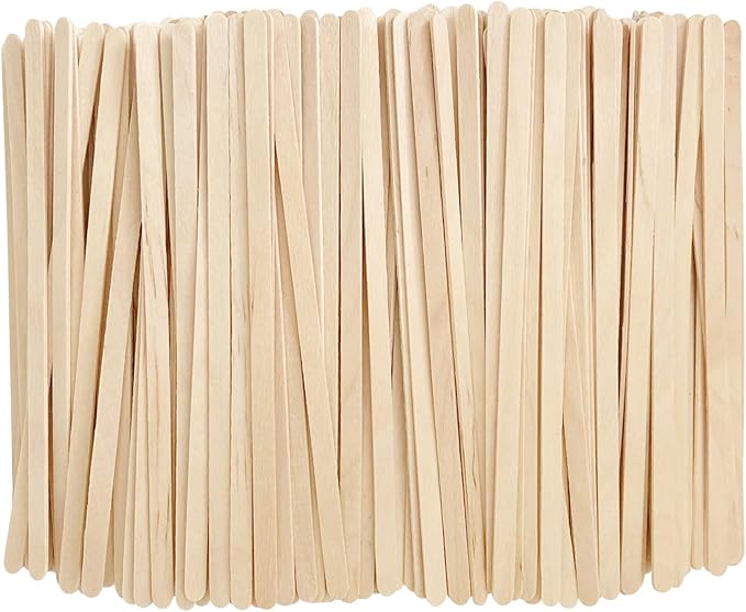 KTOJOY 5.5inch Wooden Coffee Stirrers, 1000 Count Disposable Stir Sticks for Coffee & Cocktails, Wooden Beverage Mixer with Smooth Ends, Swizzle Drink Sticks