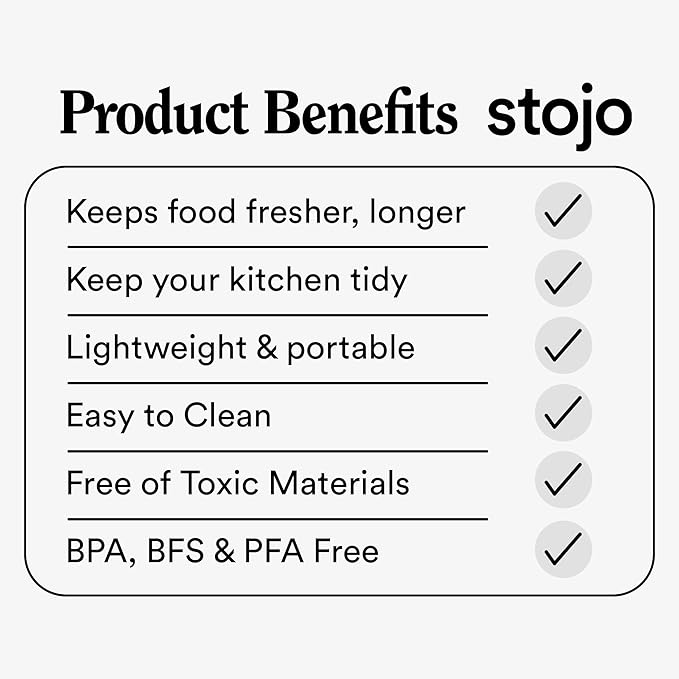 Stojo Nestable Collapsible Food Storage Container - Set of 4, Cashmere - Leak-Proof Airtight Seal Made With Food Grade Silicone For Meal Prep, Lunch Box, Pantry Organizer - Microwave & Dishwasher Safe