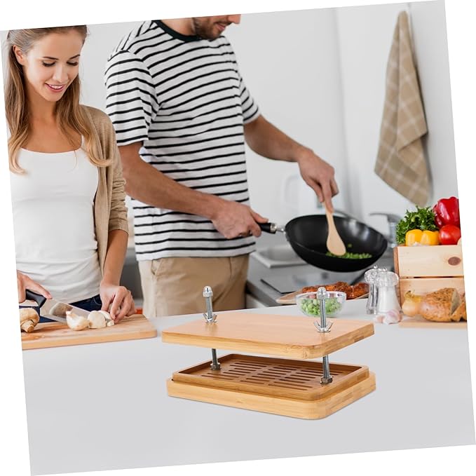 Garneck Tofu Press Adjustable Pressure Efficient Tofu Maker Draining Tool Filtration System Kitchen Essential