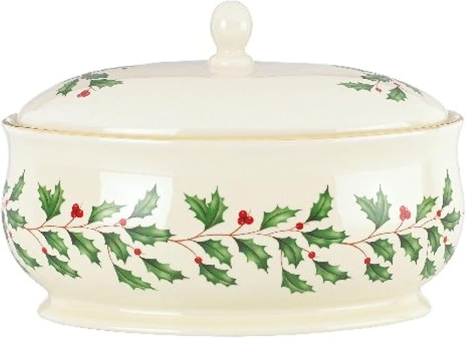 Lenox 863646 Holiday Covered Dish, Christmas Theme