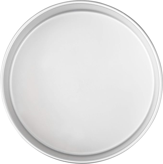 Wilton Aluminum Round Cake Pan, 8 x 3-Inch, Silver (Pack of 2)