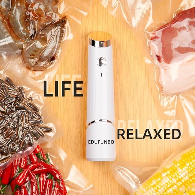 Handheld Vacuum Sealer for Food, Protable Compact Vacuum Sealer (Vacuum Sealers+ 30 Reusable Vacuum Seal Bags)