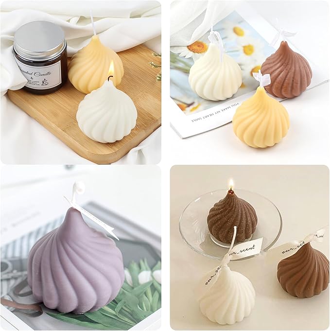 Russian Tale Mousse Cake Silicone Mold, 3D Onion Shaped Chocolate Baking Mold for Cupcake Candy Pastry Truffle Jelly Brownie Pudding Sandwich Cookie French Dessert Candle