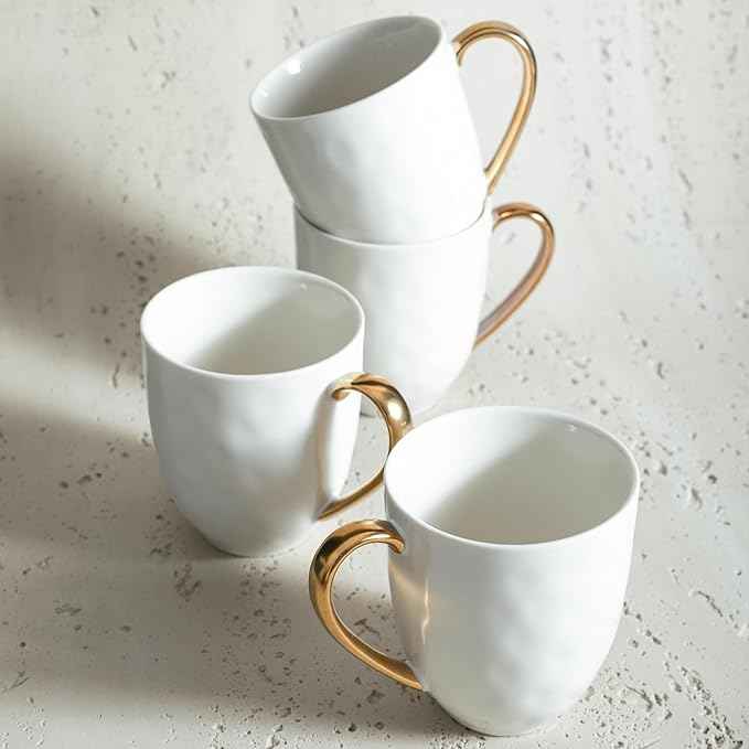 Stone Lain Florian Modern Porcelain Dish Set, 32-Piece Dishes for 8, White