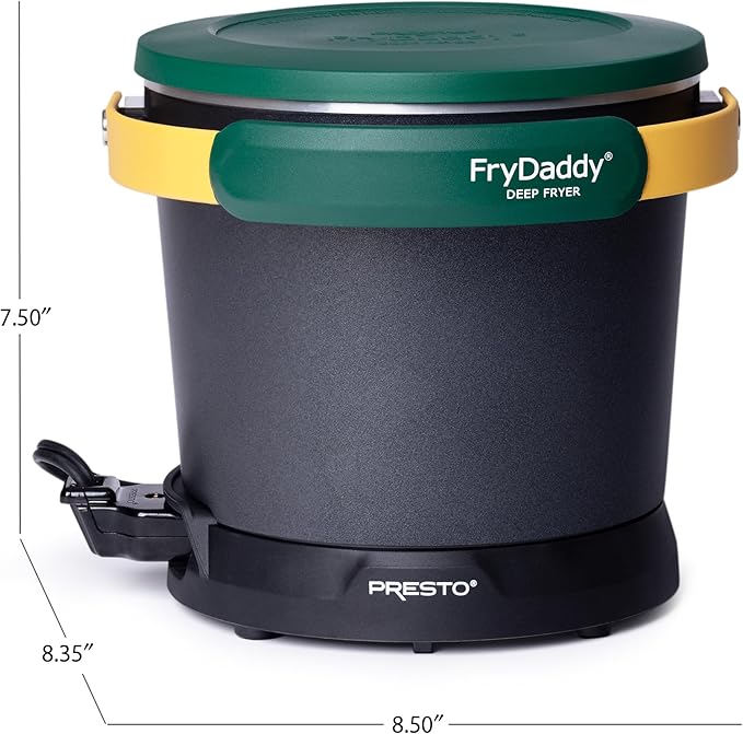 Presto 05427 FryDaddy Electric Deep Fryer, Green/Gold