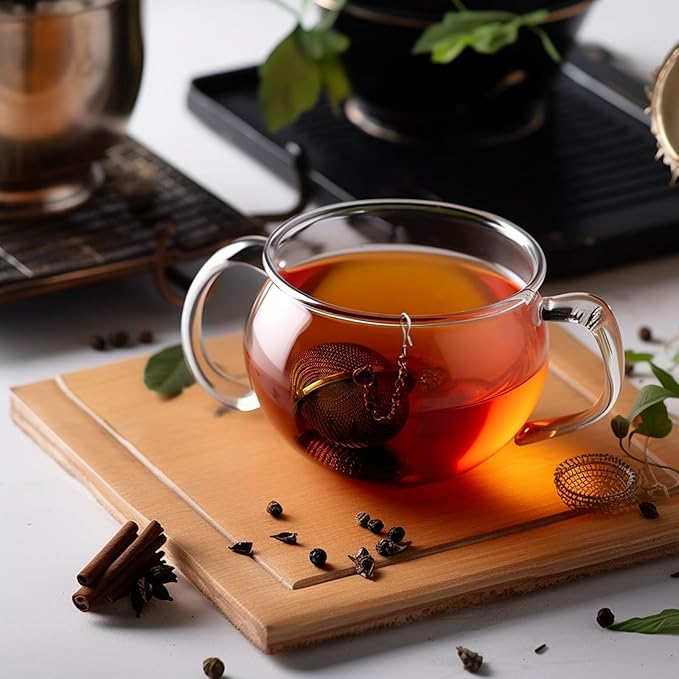2Pcs Stainless Steel Mesh Tea Infuser, 2.1 inch Tea Ball with Cute Planet Cat Pendants,Tea Strainer Tea Diffuser Tea Steeper for Filtering Tea,Tea Infusers for Loose Tea (Cute Planet Cat, 2PC)