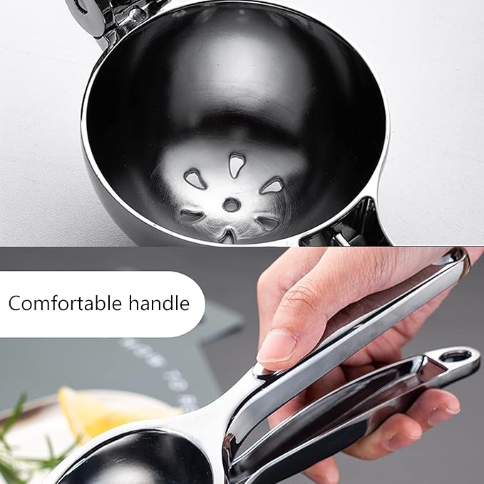 Lemon Squeezers Handheld, Metal Lemon Lime Squeezer, Heavy Duty Solid Lemon Juicer, Lime, Orange, Lemon Citrus Fruit Juicer, Orange Juice Squeezer Tool for Kitchen