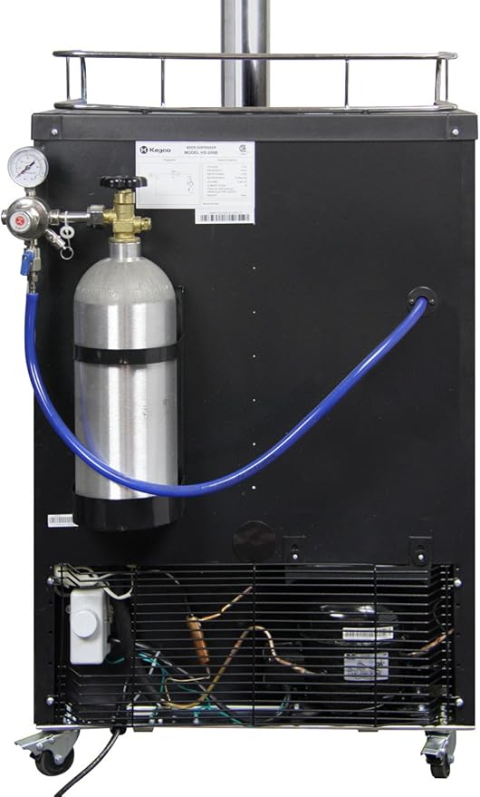 Kegco HBK309X-1 Keg Dispenser, 1 faucet without keg Black Stainless Steel