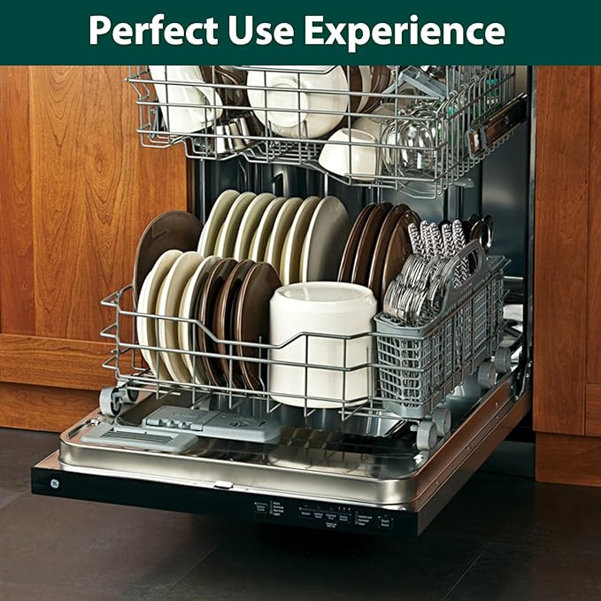 WD28X25960 Dishwasher Lower Rack Replacement Parts for GE Lower Dishrack Drawer Tray Rack 21.8’’ x 20.6’’ x 7.3’’ GE PDW7880G00SS GDWT368V55SS Profile Dishwasher Bottom Dish Rack Assembly 1 Pcs