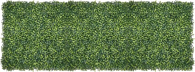VEVOR Artificial Grass Wall Panels, 40 x 120 inch, Milan Grass Greenery Boxwood Panel for Indoor Outdoor Green Decor & Ivy Fence Covering, Privacy Backdrop Wall Hedge Screen for Garden