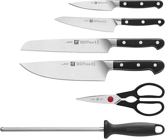 ZWILLING Pro 7-pc Knife Block Set - White