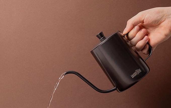 La Cafetière Gooseneck Coffee Pour Over Pot, 600 ml, Gift Boxed,Black
