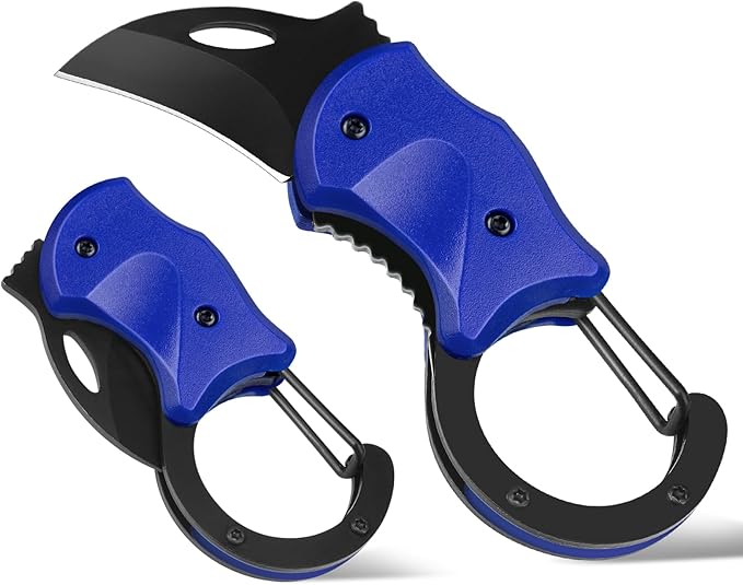 Small Pocket Knife for Men, Cool Folding Knife Box Cutter with 1.34 inch Sharp Blade, EDC Knives Tool for Everyday Carry, Great Gift for Men (Klein Blue)