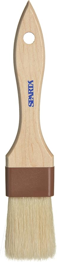 SPARTA Chef Series Basting Brush, Flat Boar Bristle Pastry Brush for Cooking and Baking, 1.5" Wide, 1 Count