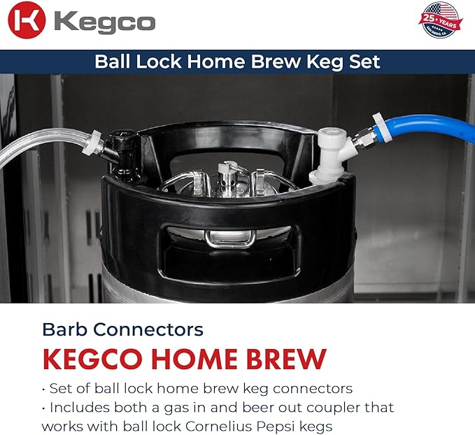 Kegco HBK309S-2 Home Brew Keg Dispenser, Stainless Steel, 2 Tap