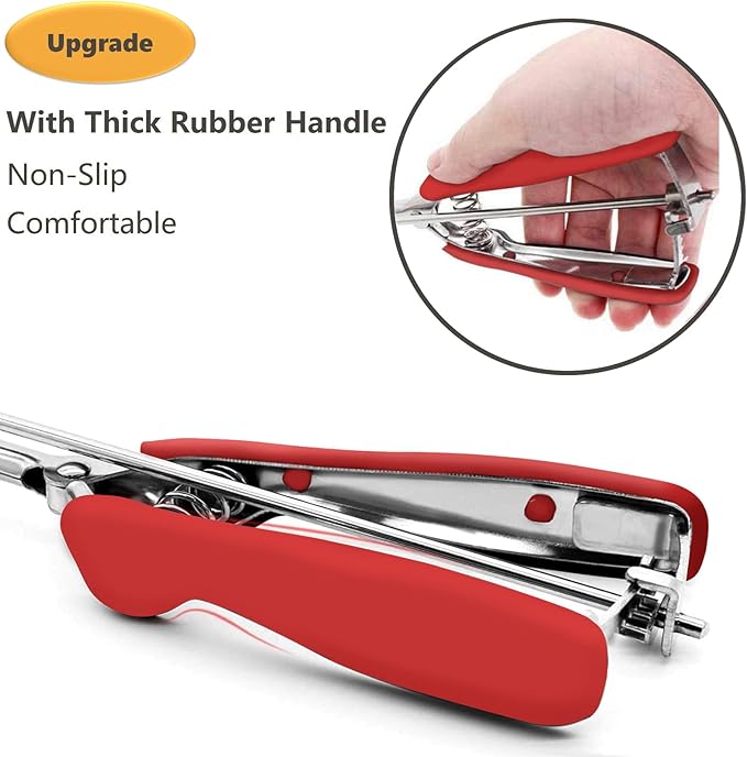 Cookie Scoop, Ice Cream Scoop, 1Tbsp/15 ml/0.5oz Cookie Scoops for Baking, 18/8 Stainless Steel Cookie Scooper for Baking, Cookie Dough Scoop with Non-slip Grip (Red)