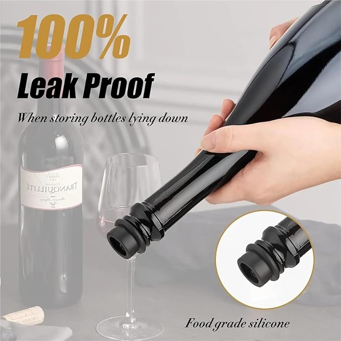 Wine Stopper 4 SET Wine Stopper With Vacuum Pump Home Barware Sealing Preserver