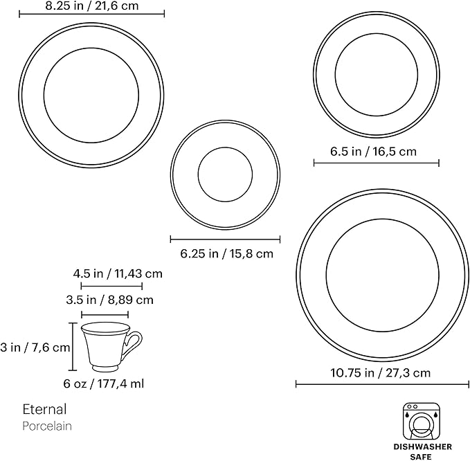 Lenox Eternal 5-Piece Place Setting, Ivory