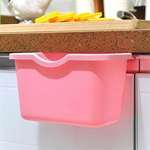 Hanging Trash Can, Kitchen Garbage Bin Waste Bins, Kitchen Cabinet Door Mounted Trash Can Wall Mounted Trash Can Bathroom Plastic Mini Trash Can Household Garbage Cleaning Tool (Size : C)