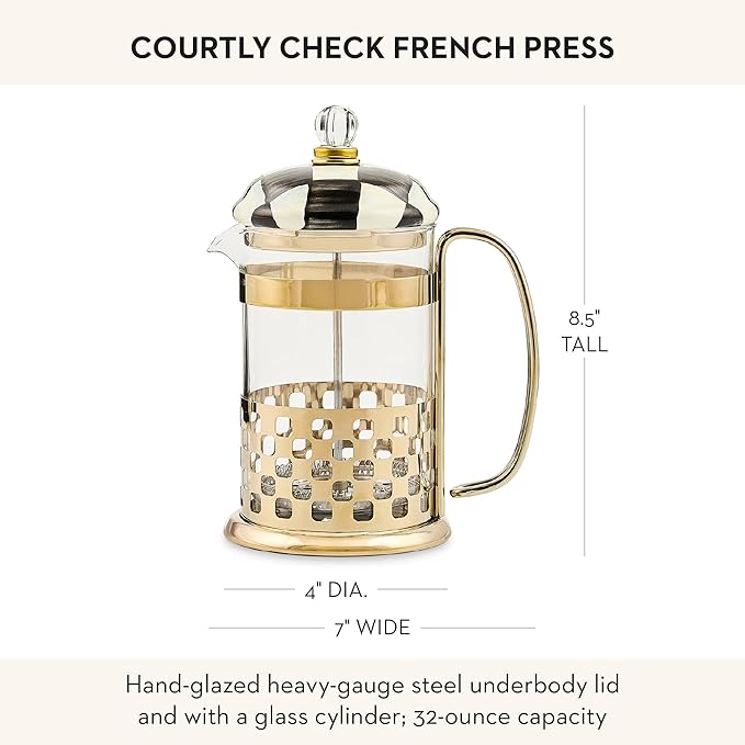 MACKENZIE-CHILDS Courtly Check French Press