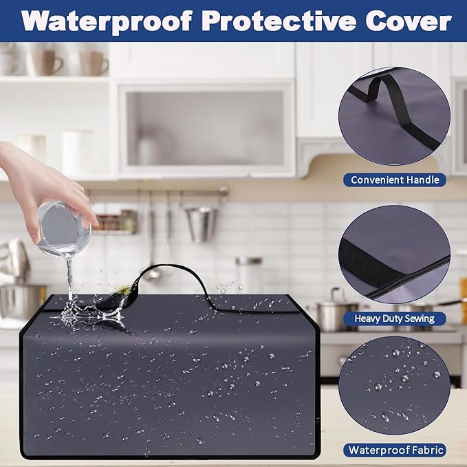 Cover for Bella 2 Slice Slim Toaster, 2-Slice Toaster Cover, Waterproof Heat-Resistant Dust-proof Toaster Cover Case Heavyweight Thickened Toaster Dust Cover with Handle (Only Cover-Purple)