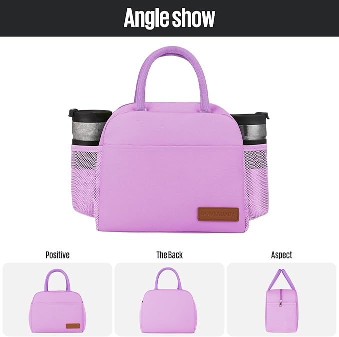 douyadady Lunch Bag Women/Men Lunch Box Women/Men (purple)
