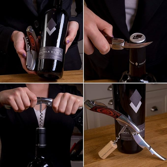 CORKAS Quality Wine Aerator Pourer & Wine Opener with Premium Rosewood Handle,Gifts for Thanksgiving Day,Christmas Gift