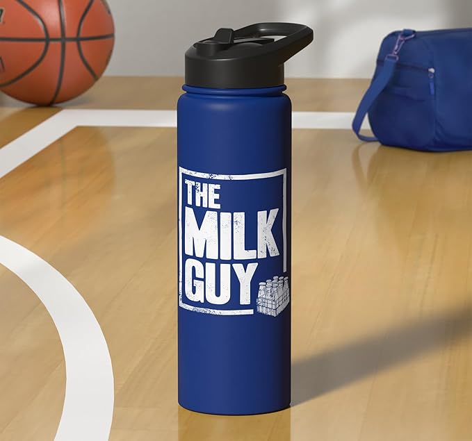 The Milk Guy Proud Milkman Dairy Farmer Life Stainless Steel Insulated Water Bottle