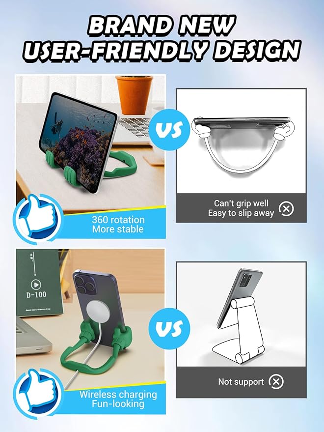 Stocking Stuffers for Teens Boys Girls Cell Phone Holder: Mens Gifts for Women Adults Thumbs Up Phone Stand Gifts for Kids Teenager Husband Wife Dad Mom Cool Gadgets Ideas Santa Gift for Christmas