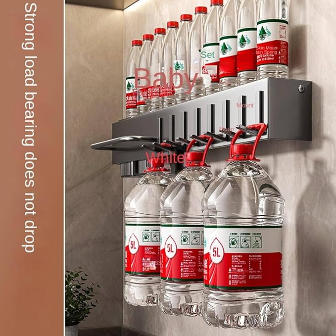 New Multi-Functional Kitchen Rack Home Wall-Mounted Knives Chopstick and Spoon Storage Rack Punch-Free cookware draining Rack