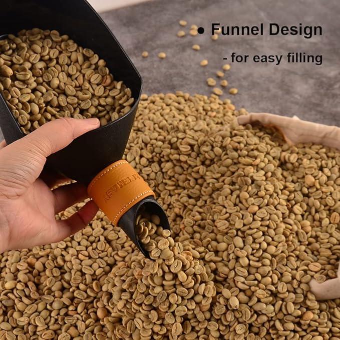 CAFEMASY Coffee Bean Shovel Scoop Commerical Coffee Beans Filling Scooper Plastic Coffee Bean Scale Measuring Scoop