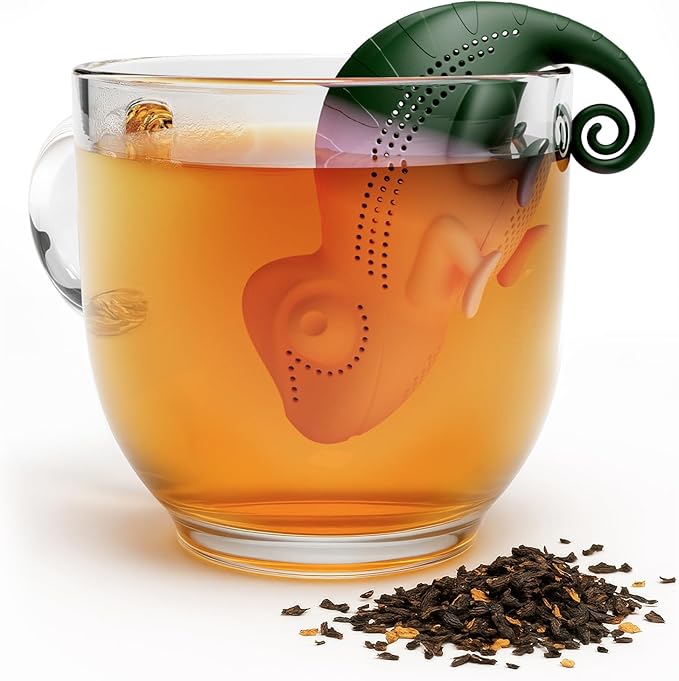 Pund'it Chamomileon Tea Infuser, Cute Color Changing Infuser for Loose Leaf Tea