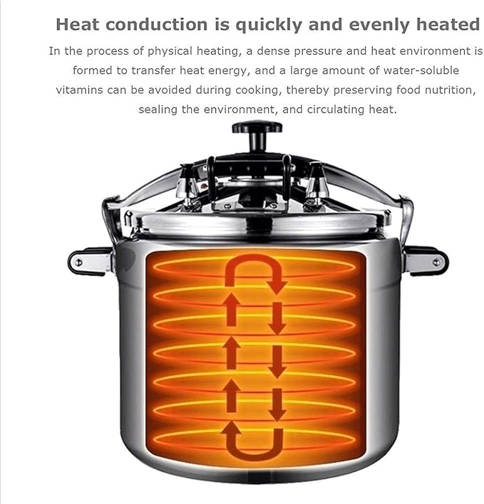 Cooker Large Capacity Explosion-proof Electric Pressure Cooker Family Gas Stove Hot Pot Special Price Hotel Restaurant Kitchen Cooking Pot (Size : 30L)