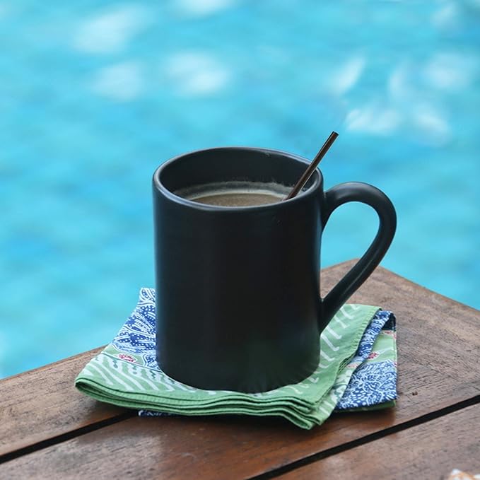 Crystalware, Plastic Stir Straw, Sip Stirrer, For Coffee and Cocktail, 7 1/2 Inches 1000/Box, Black