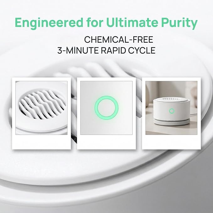 Fruit and Vegetable Purifier | Household Electrolysis Food Cleaner for Fruits, Vegetables & Seafood | Quick 3-Minute Deep Clean | Compact Modern Kitchen Necessity