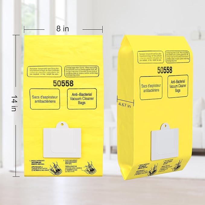 20 Pack Kenmore Canister Vacuum Cleaner Bags Compatible With Type C/Q 5055, 50555, 50557, 50558 and Type C-5, C-18, 53292, 200, 400, 600, 700, 800 Series
