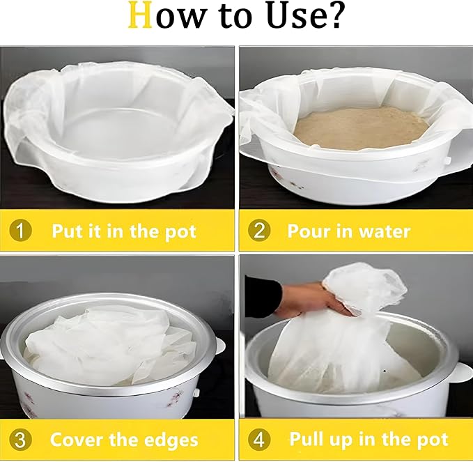 2Pcs Rice Net, 45 x 39 inch Sushi Rice Cooking Net,Non-Stick Rice Cooker Napkin,Reusable Home or Commercial Rice Net,Fine Mesh Steam Cloth