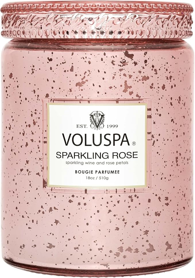 Large - Sparkling Rose by Voluspa for Unisex - 18 oz Candle