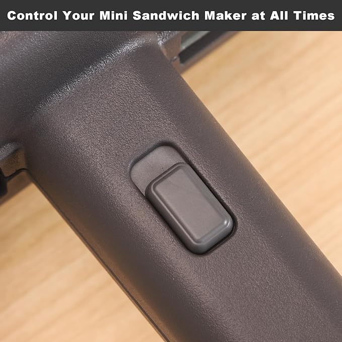 UVFAST Mini Sandwich Maker with Removable Plates: Portable Grilled Cheese Maker, Electric Breakfast Sandwichera with Non-Stick Plates, Hot Sandwich Maker Press for Cooking Breakfast, Grilled Cheese