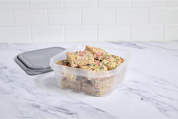 GoodCook EveryWare Extra Large Square Food Storage Container, 2 Pack, BPA Free