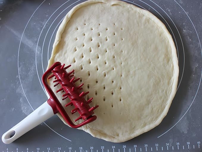 Pizza Dough Docker Docker Dough Bubble killer Time-Saver Pizza Dough Roller Docker Dough Blistering Killer Pizza Docker Roller for Home Kitchen Pizza Making Accessories Pizza Docking Tool
