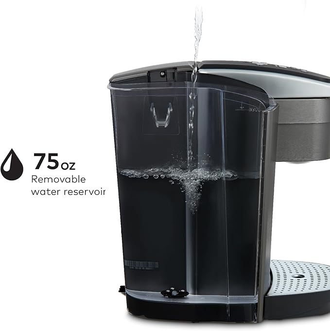 Keurig K-Elite Single Serve K-Cup Pod Coffee Maker, with Strength and Temperature Control, Iced Coffee Capability, 8 to 12oz Brew Size, Programmable, Brushed Slate