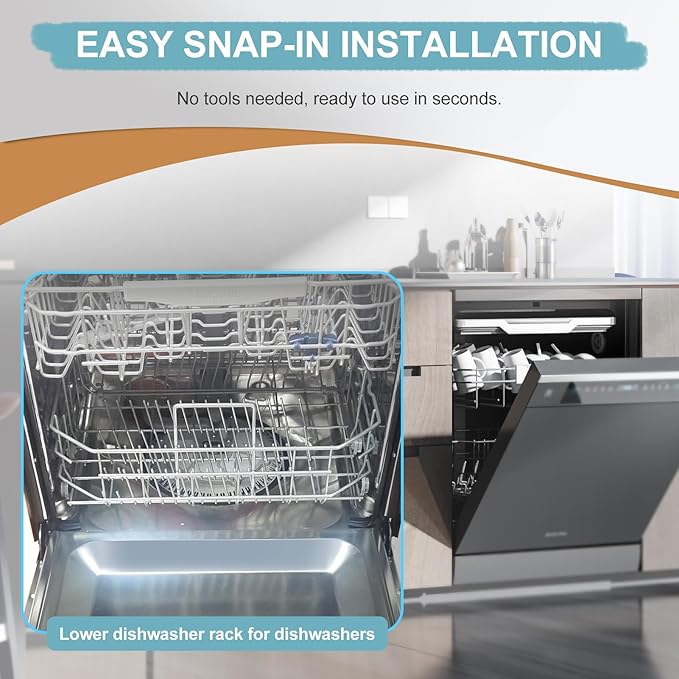 【2026 UPGRADED】DD82-01073A Lower Rack Assembly Replacement Parts Fit for Samsung Dishwasher Dishrack DW80R5061,DW80R5060,DW80K7050UG,DW80K5050US Series