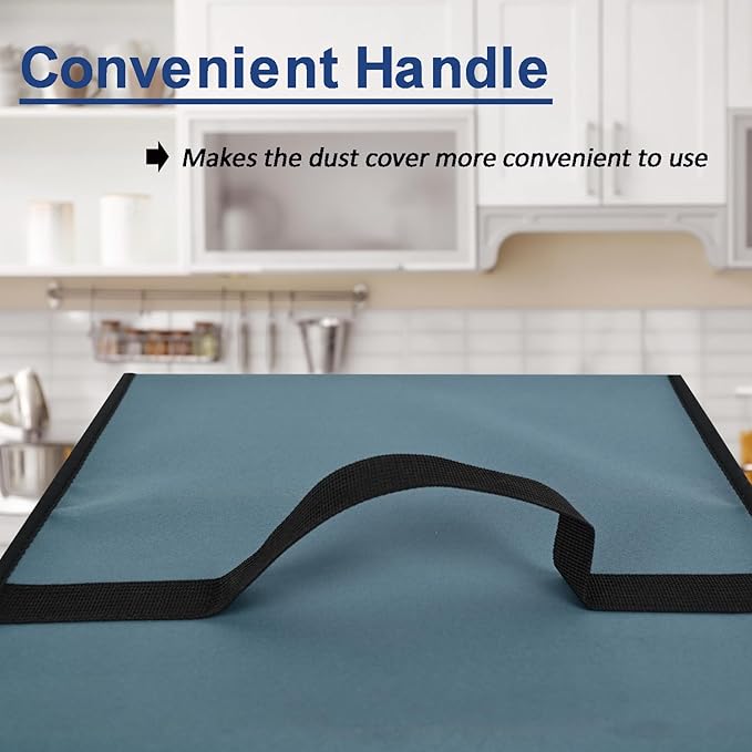 Cover for Bella 2 Slice Slim Toaster, 2-Slice Toaster Cover, Waterproof Heat-Resistant Dust-proof Toaster Cover Case Heavyweight Thickened Toaster Dust Cover with Handle (Only Cover-Blue)