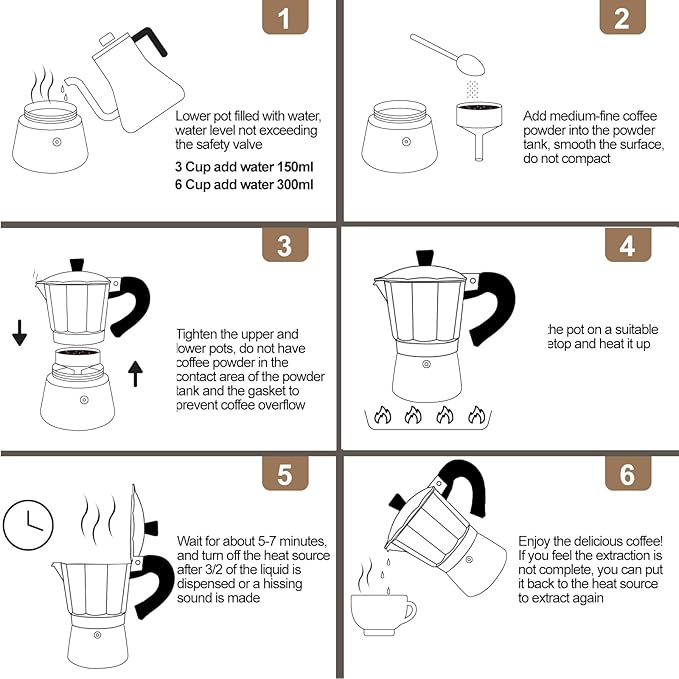 Aluminum 9 Cup 450ml Moka Pot Express Coffee Maker Stovetop Espresso Colorful Coffeemaker Italian Classic Style Brewing Greca Cafe Mocha Machine for Cafeteras Lover Camping Travel and Home Use 15oz