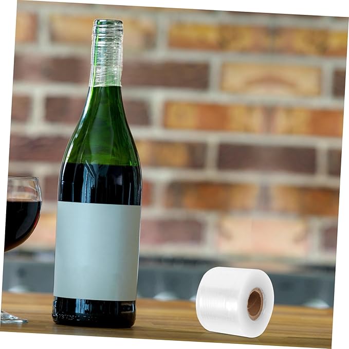 GALPADA 2rolls Sealing Film for Wine Bottles Food-grade Cuttable Wine Sealer Wide Seal Film for Home Bars and Parties Preserve Flavor and Easy Application
